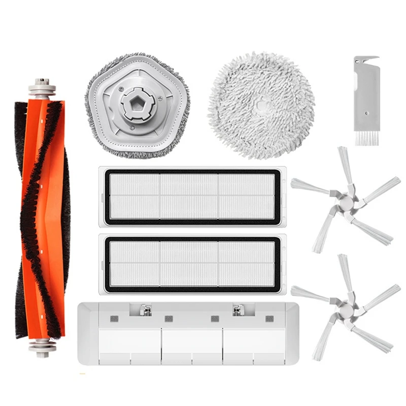 

EAS-For Xiaomi Dreame W10 Vacuum Cleaner Accessories, Main Side Brush, HEPA Filter, Mop Cloth Cleaning Parts Replacement