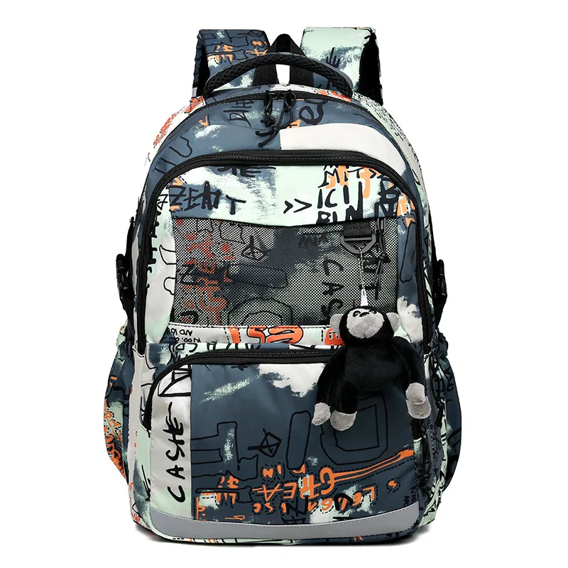 

Large School Bags for Teenagers Boys Travel Backpack Schoolbags Graffiti Rucksack Laptop Bagpacks Cute Book Bags Mochila Escolar