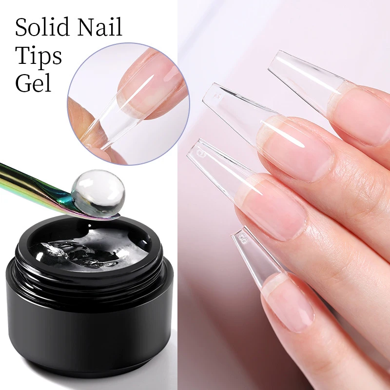 Solid Nail Tip Gel For Quickly Extend Nail Transparent Soak Off UV LED Nail Art Gel Varnish 5ml Function Gel For Nail Extension