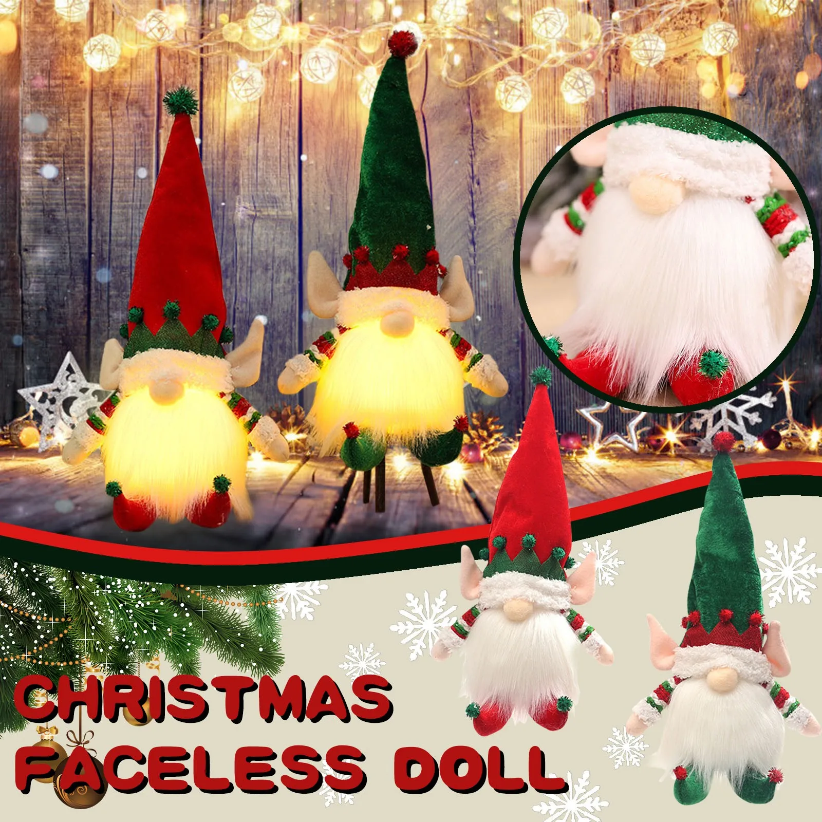 

For Home Doll Cloth Santa Holiday Christmas Decoration Present Birthday Home Decor