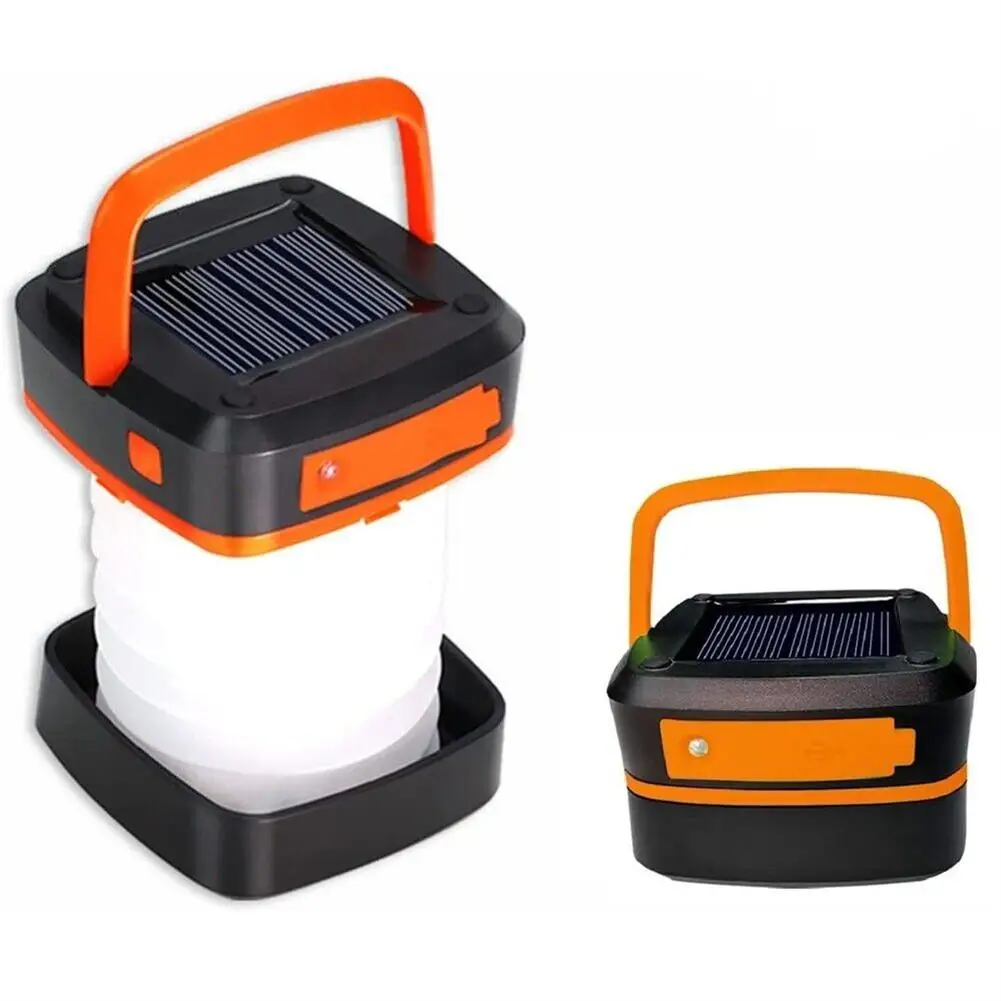 

Portable Foldable Led Solar Light 3 Lighting Modes Ip44 Waterproof Rechargeable Camping Tent Light Torch