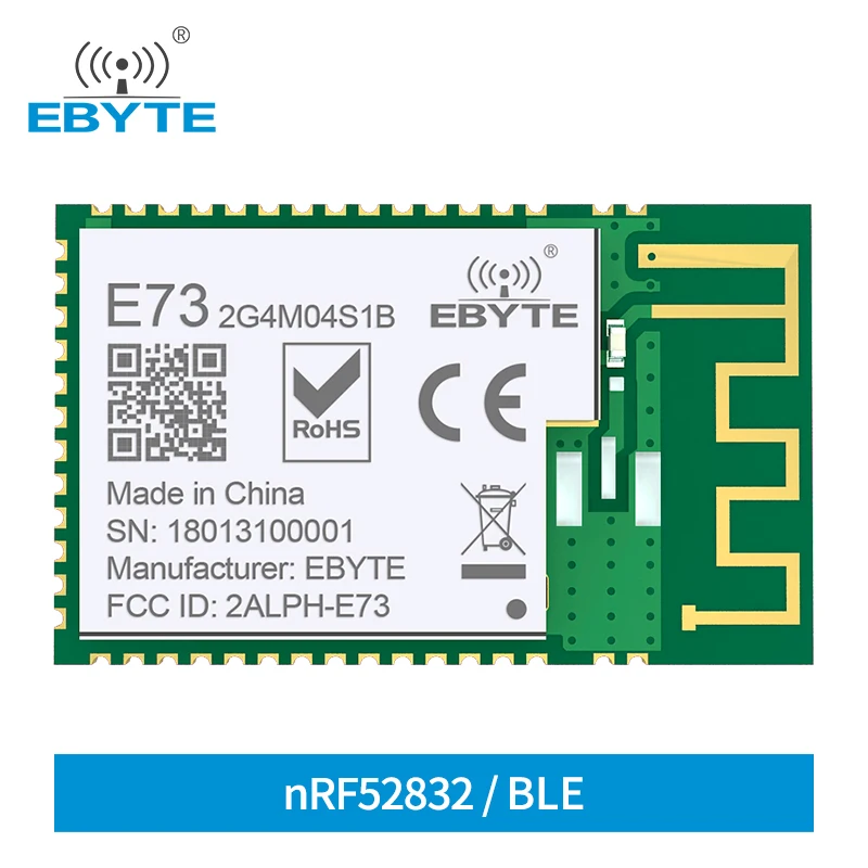 

10 шт./лот nRF52832 BLE 4,2 IOT BLE5.0 Bluetooth модуль 2,4 ггц беспроводные модули трансивера SoC EBYTE E73-2G4M04S1B