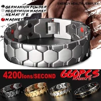 men bracelet 3 in 1 health energy bangle arthritis twisted magnetic exquisite bracelet male gift power therapy magnets jewelry