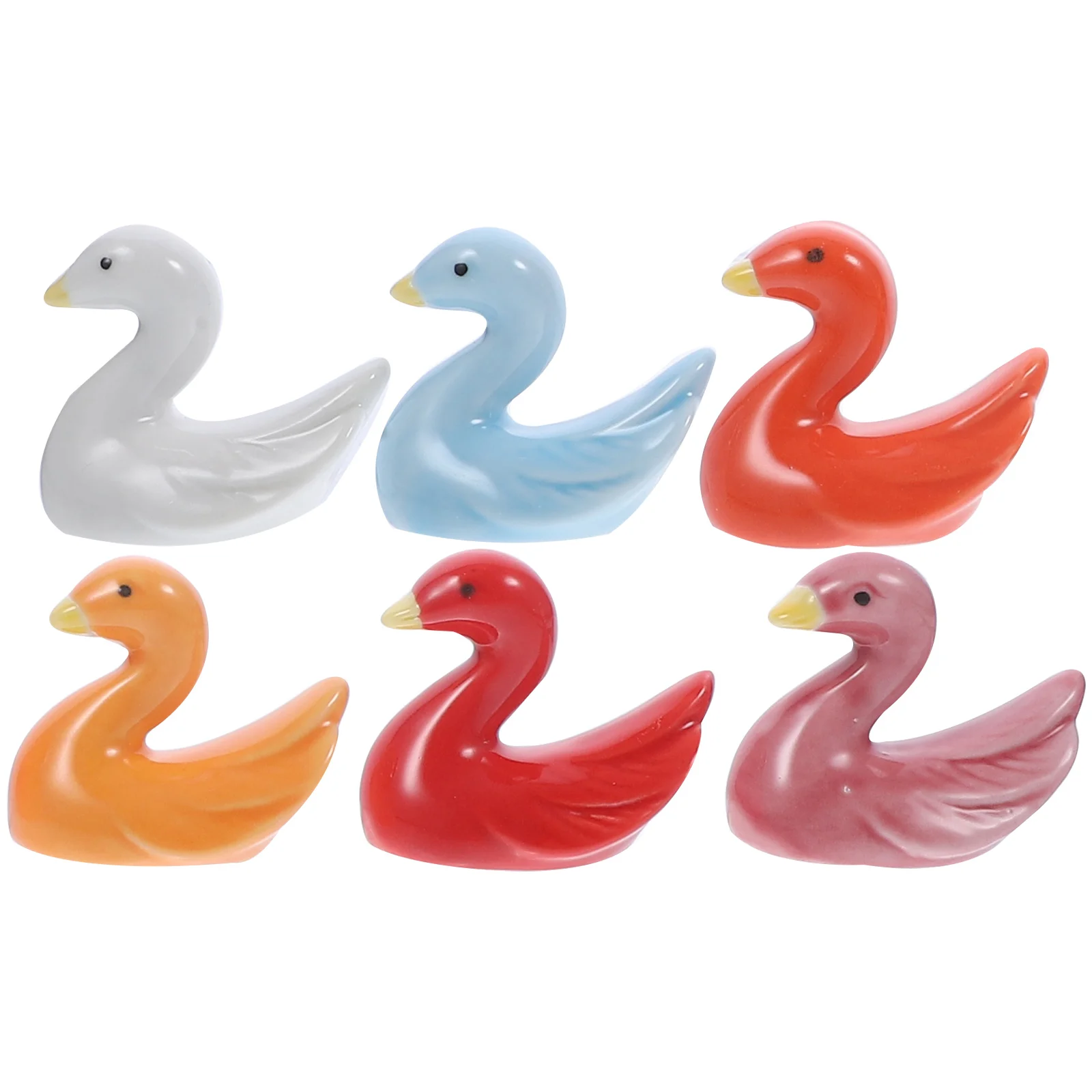 

6 Pcs Tableware Spoon And Chopsticks Rest Kitchen Accessory Holder Cutlery Rack Support Ceramic Ceramics Stands Multifunctional