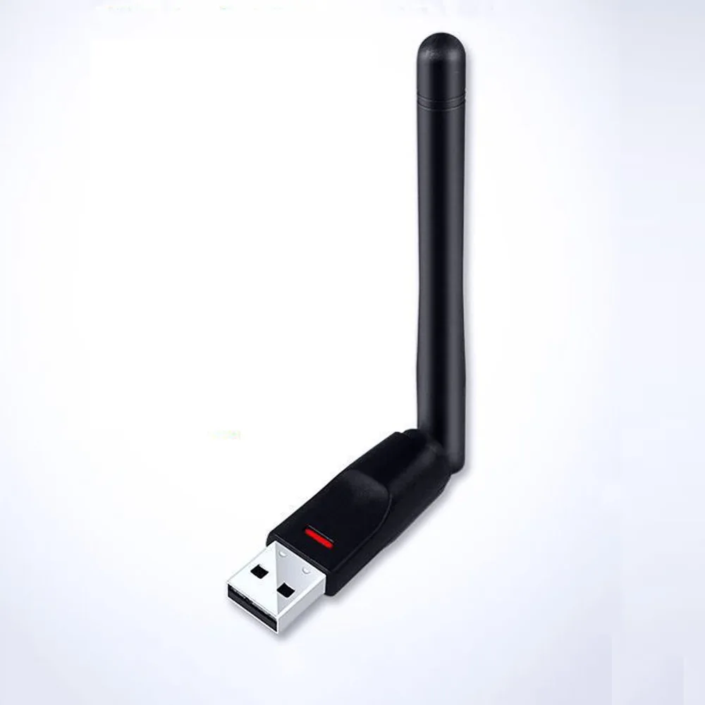 Фото Wi-Fi адаптер 150 Мбит/с MT7601, сетевая карта USB 2.4 ГГц 150 Мбит/с, USB Wi-Fi адаптер с LED-индикатором, приемник Wi-Fi MT7601/8188 №1