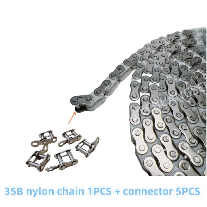 

5 метров Инженерная пластиковая цепь, 35B нейлоновая цепь из нержавеющей стали 06C штепсельная проволока SMT нейлоновая конвейерная цепь (длинная 5 м)