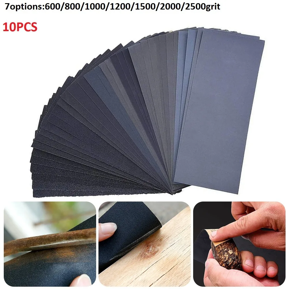

Practical Professional Durable Sandpaper 138*75mm 3in*5-1/2in 600-2500 Grit 600/800/1000/1200/1500/2000/2500Grit