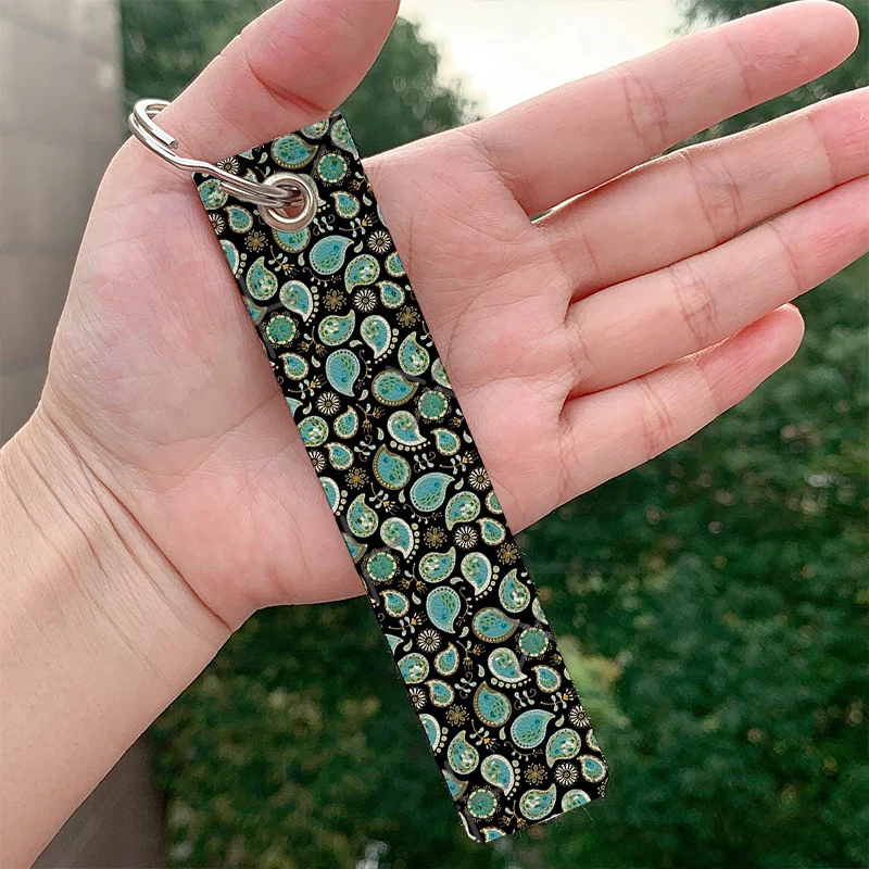 

Fashion Hedgehog Paisley leather motorcycle Key chain Strap Key rings Hanging Holder Bag Wallet Trinket Keychain Hanging Bag