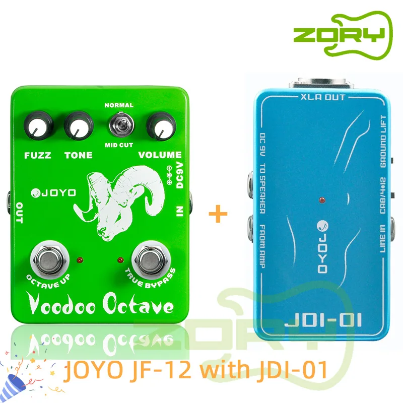 

JOYO JF-12 Voodoo Octaver Pedal Octave Effect Guitar Effect Pedal Fuzz Mini Pedal Bass Electric Guitar Pedals True Bypass