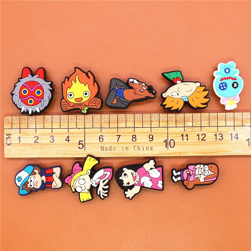 Single Sale 1pcs Cartoon Shoe Buckle Accessories PVC Cute My Buddies Shoe Charm Decorations Pins Fit Croc Jibz Party Kids Gifts