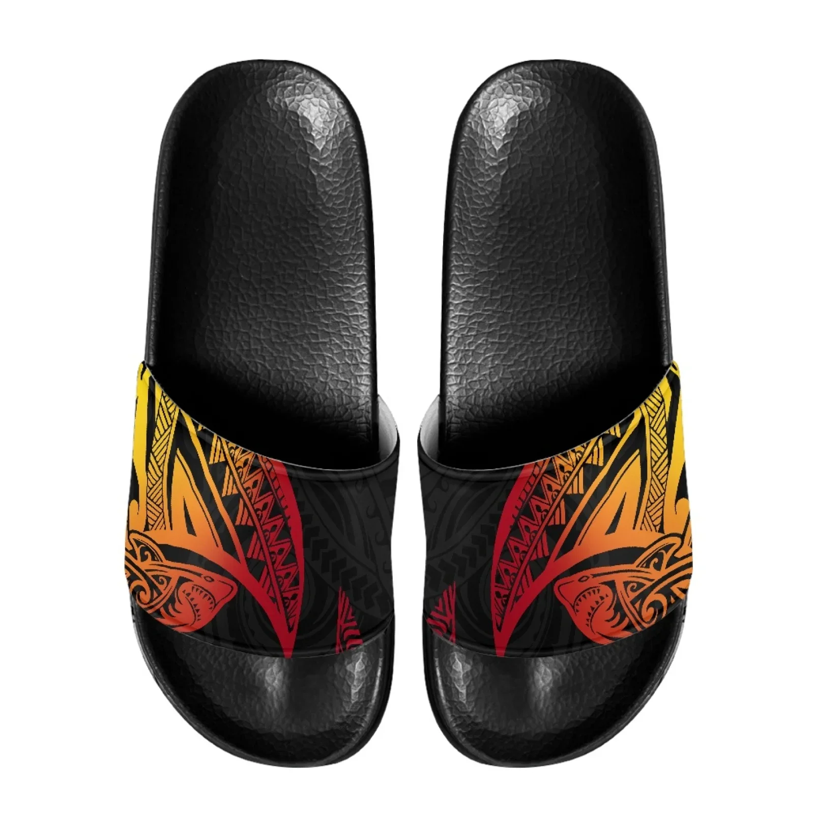 

Polynesian Tribal Tongan Totem Tattoo Tonga Prints Casual Men's Slippers EVA Thick Beach Summer Indoor Home Bathroom Non-slip