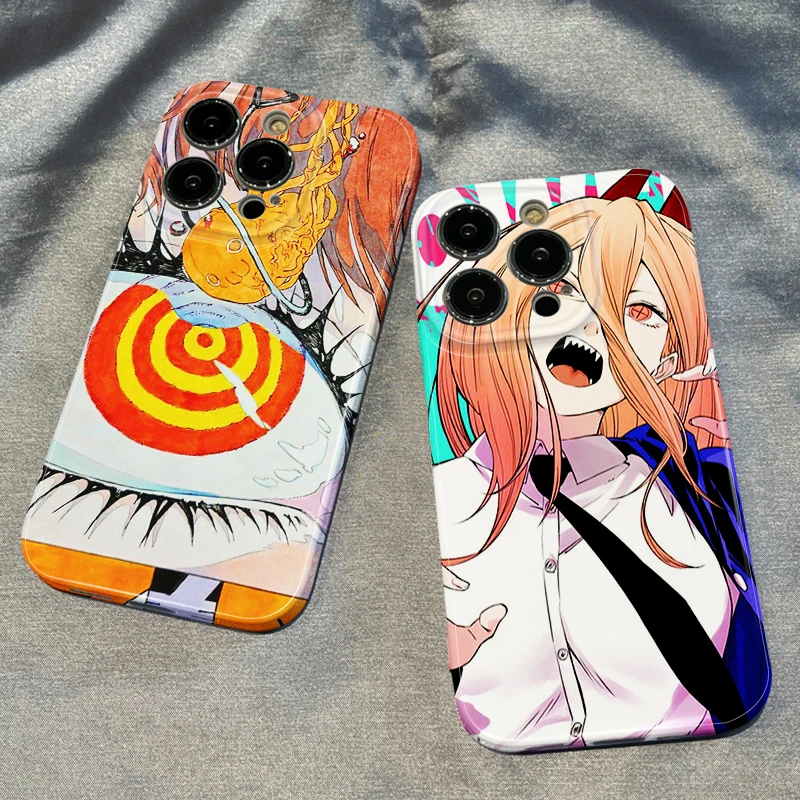

Chainsaw Man Denji Makima Phone Case For iPhone 14 13 12 Mini 11 Pro Max X XR XS MAX SE 2020 8 7 Feilin silky feel Cover