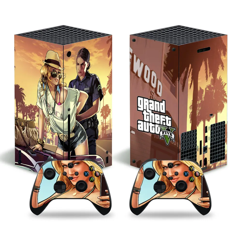 

Стильная наклейка для консоли Xbox серии X и 2 контроллера Xbox серии X