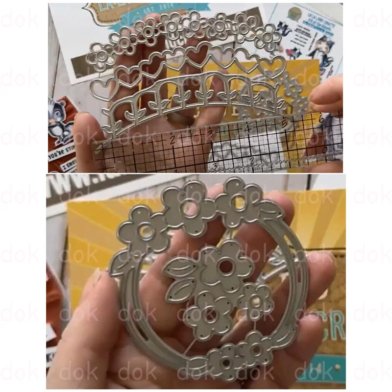 

Flowers And Love Metal Craft Cutting Dies For DIY Scrapbooking Paper Diary Decoration Manual Handmade For 2023 Embossing New