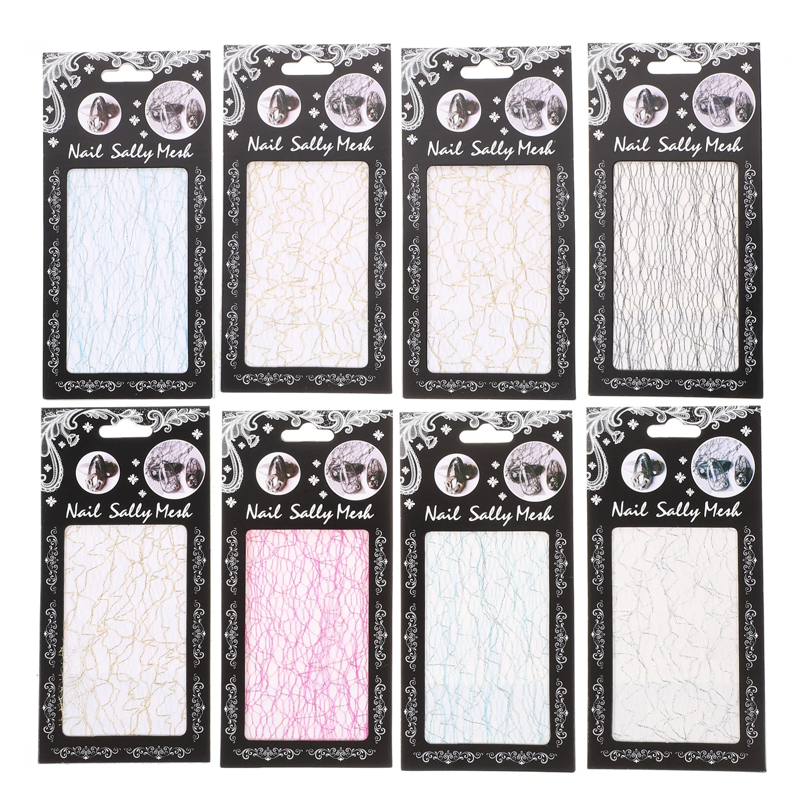 

Mesh Nail Sticker Manicure Nail Stickers Nail Tips Decals for Ladies