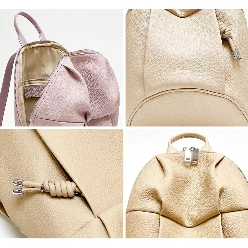 YFZ  Women Backpack Premium Genuine Leather  Purse Fashion Casual Handbag for Travel Large College Shoulder Bag