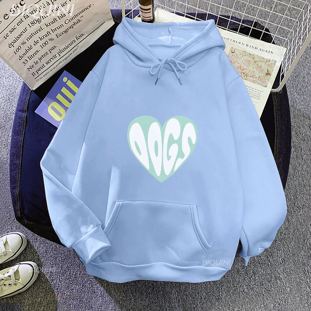 

Dog Lover Funny Anime Print Hoodies Aesthetic Clothes Women Spring /Autumn Sweatshirt Kawaii Cartoon Manga Men Hoodie Sudaderas