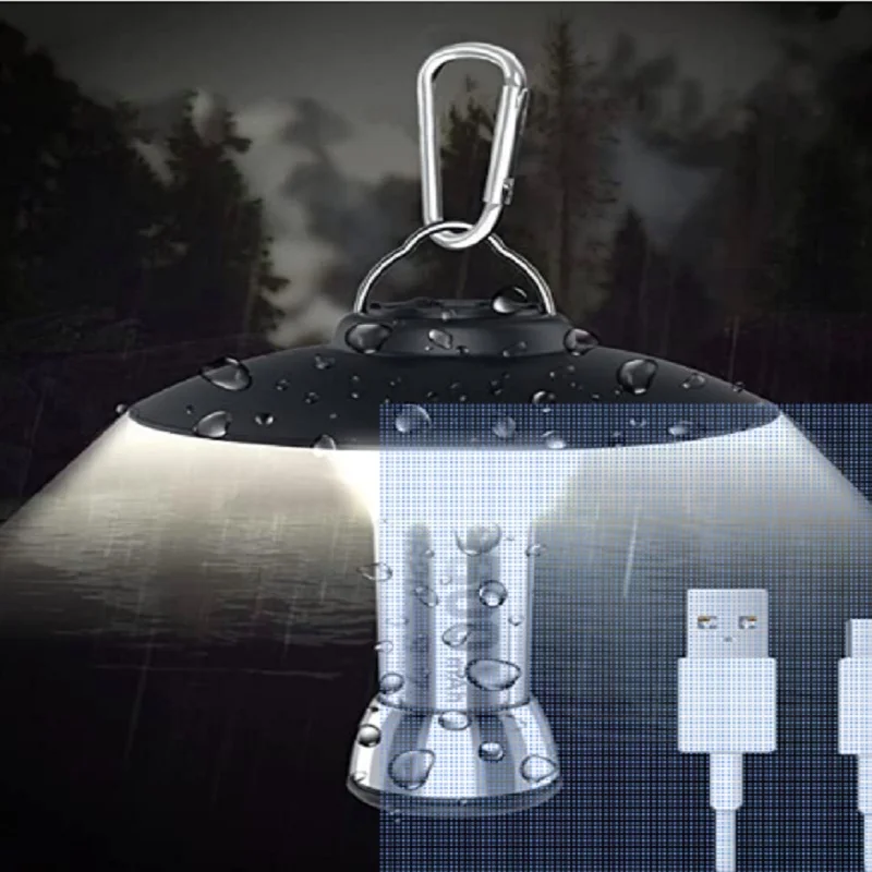 

Outdoor Night Lighthouse Camping Light LED Camp Light USB Rechargeable Torch Waterproof Camping Tent Light Lampada acampamento