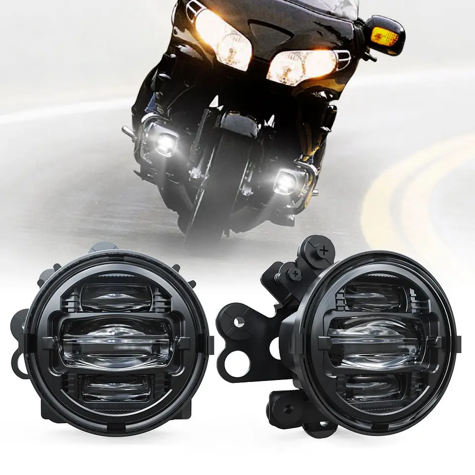 

Мотоциклетные светодиодные противотуманные фонари, водонепроницаемые светодиодные фары в горошек E9 для Honda Goldwing 1800 GL1800 2006-2010 2012-2017
