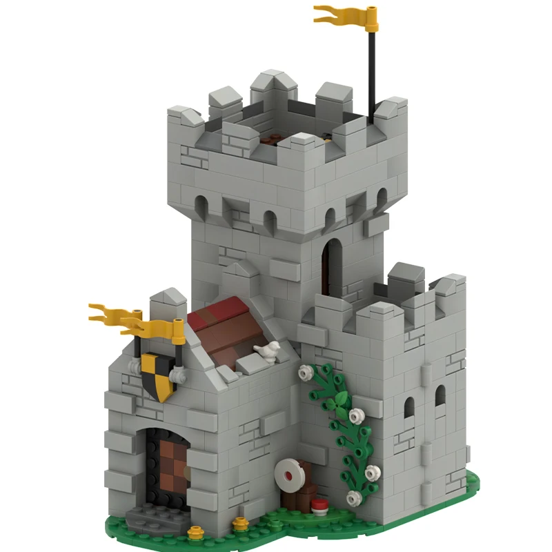 

NEW 931pcs MOC European Medieval Street View Tower Keep Castles DIY creative ideas Retro childToy BirthdayGift blocks MOC-10305