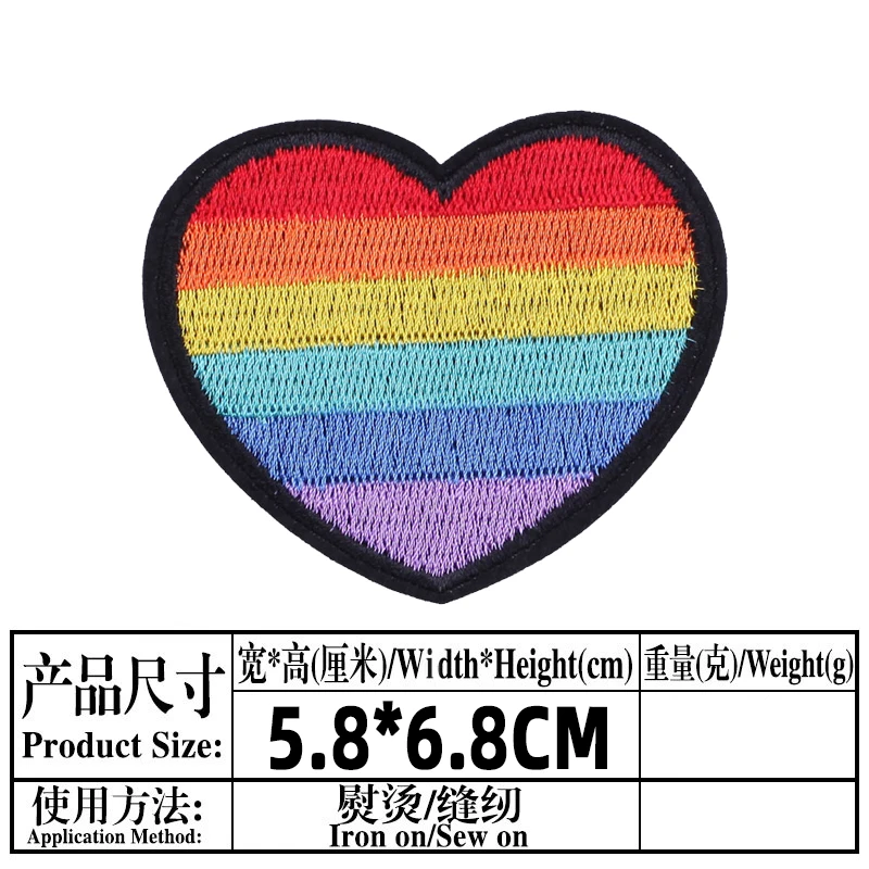 Llgbt нашивки с вышивкой в виде гордости для одежды термоклейкие Женская нашивка