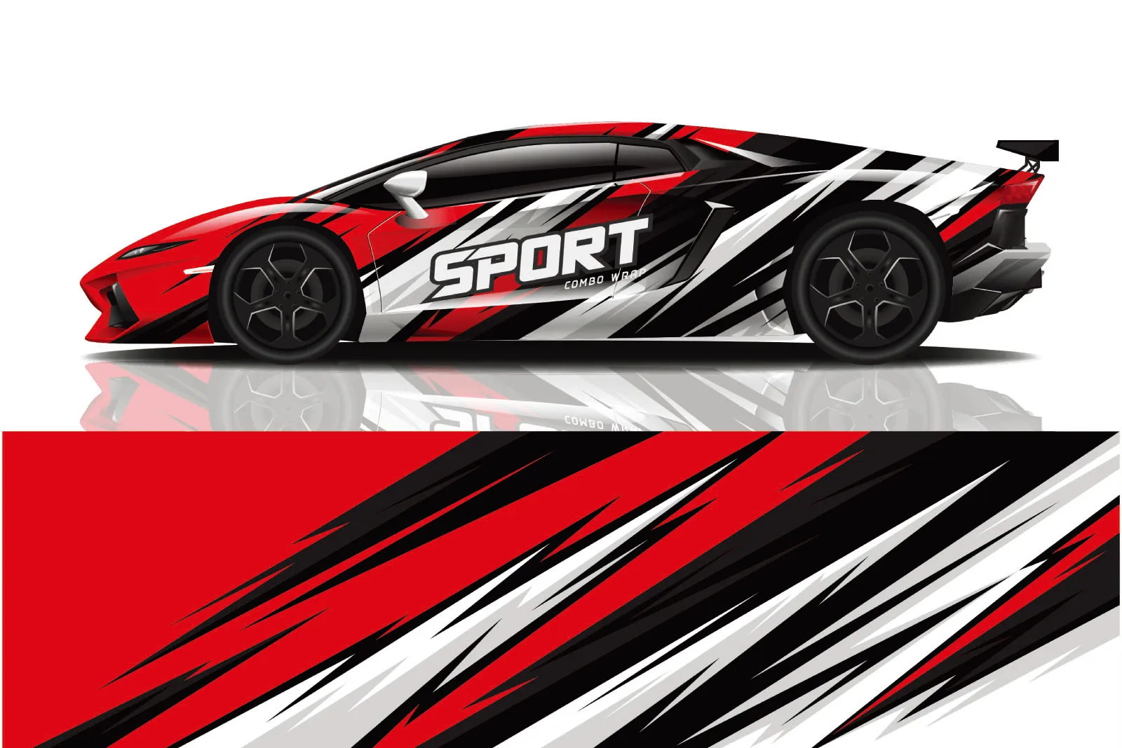 

Red Long Stripe Car Side Decal Racing Sport Door Styling Vinyl Graphics Skirt Stickers for Any Car Size Car Body Accessories