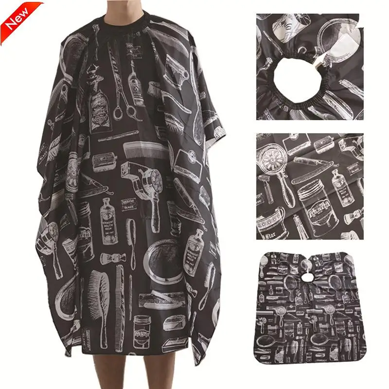 

Pattern Cutting Hair Waterproof Cloth Salon Barber Cape Hairdressing Hairdresser Apron Haircut Capes Shop Barber Apron Access