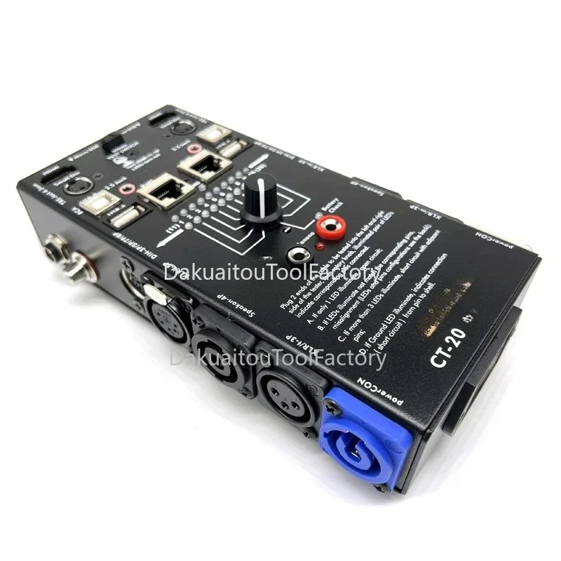 CT-20 многофункциональный линейный тестер аудиокабеля XLR сигнальной линии HDMI