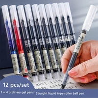 haile 312pcs ballpoint pen 0 5 mm large capacity straight liquid quick drying pen school office student exam signature pens
