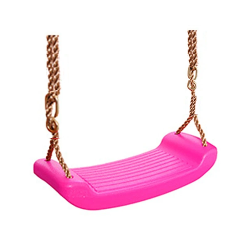 

Outdoor Sport Equipment Adjustable Swing Set with Safety Rope Thickened Swing Seat Interactive Home Garden Toy for Kids