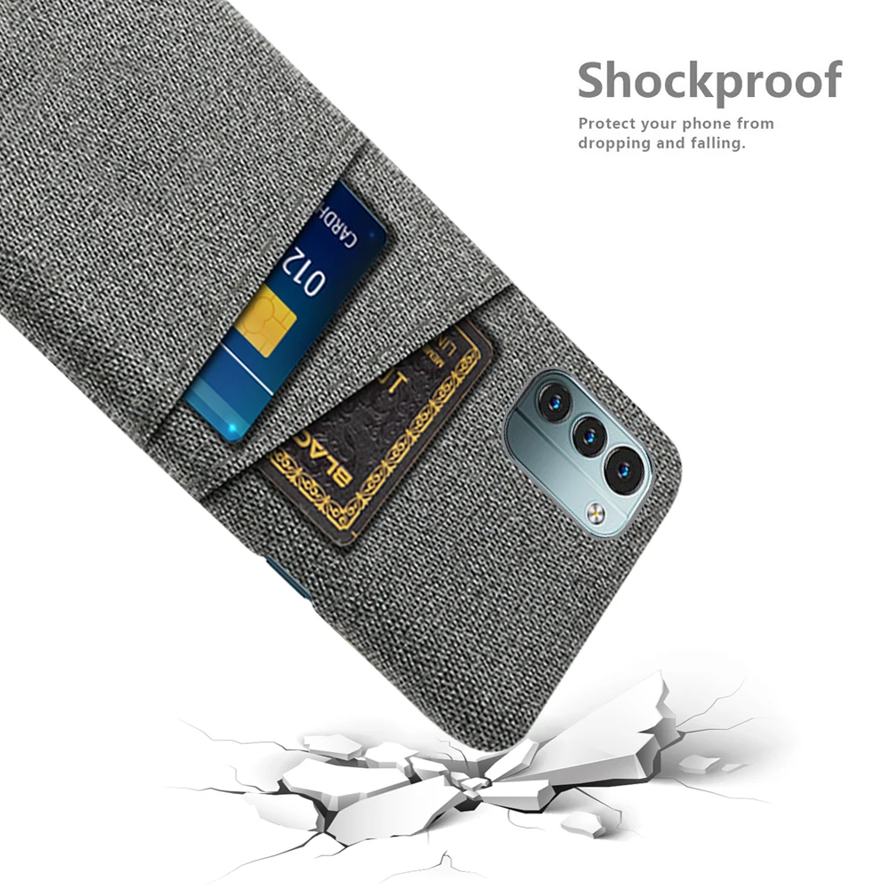 Чехол для Nokia G21 роскошный тканевый чехол с двумя картами 4G 6 5 дюйма TA-1418 TA-1477 TA-1415