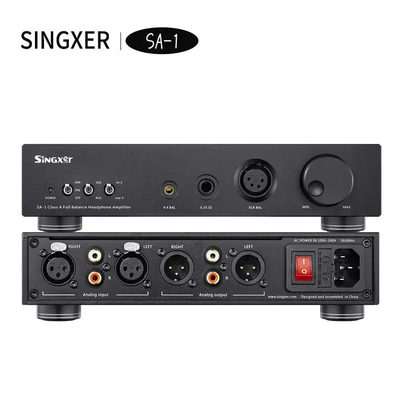 Фото Усилитель для наушников Singxer SA-1: полностью симметричный дискретный усилитель/предусилитель класса А SA1 с поддержкой XLR/6.35мм/4.4мм и многопортовым интерфейсом №2