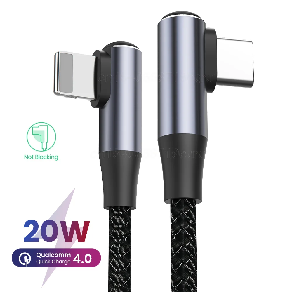 

20W PD USB Cable For iPhone 13 12 Mini 12 11 Pro Max New SE XR XS 3A Fast USB Type C To 8Pin Data Cable For iPhone Charger Cable