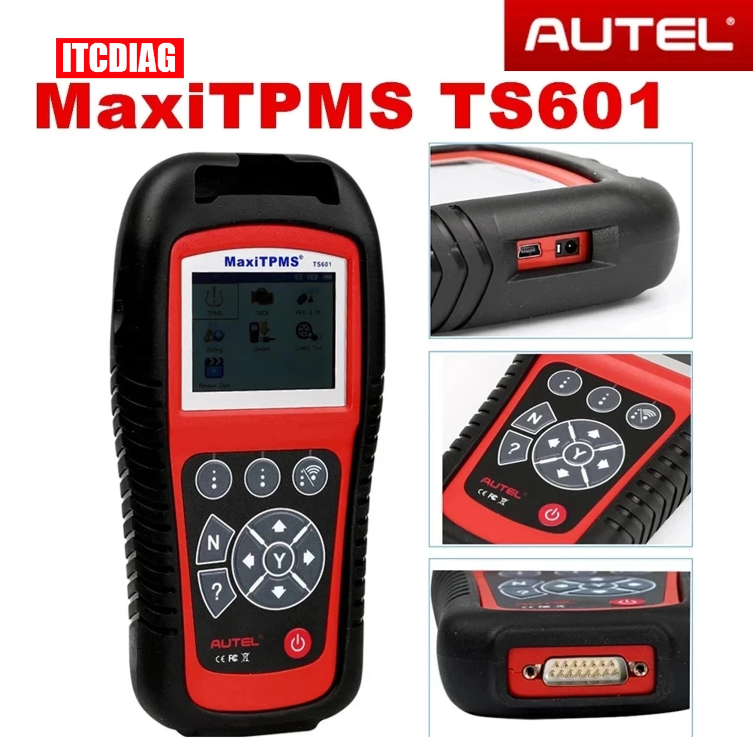 

AUTEL MaxiTPMS TS601 TPMS Car Diagnostic tool OBD2 Scanner Automotive Activator Tire repair tools Sensor programming Code Reader