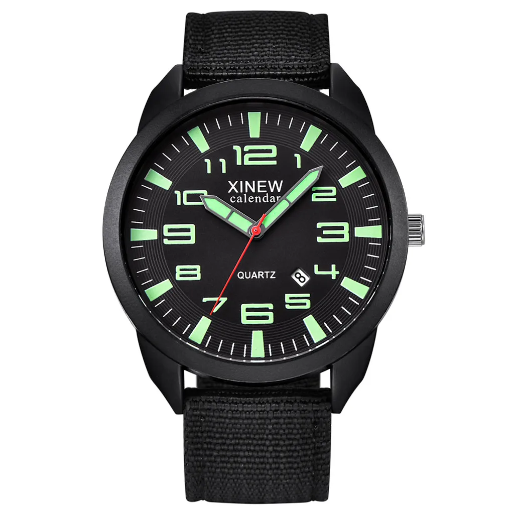 

XINEW Outdoor Mens Date Stainless Steel Military Sports Analog Quartz Wrist Watch 2022 Casual Bracele Watch Wristwatch relógio