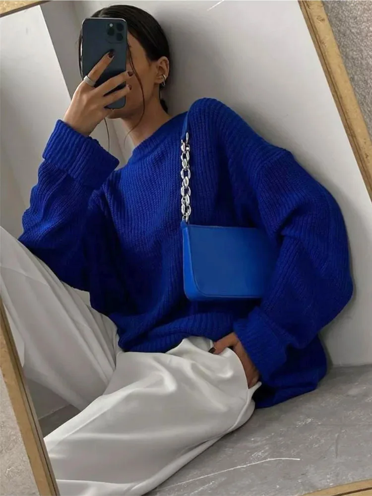 Женский свитер оверсайз уютный розовый джемпер с длинным рукавом верхняя одежда