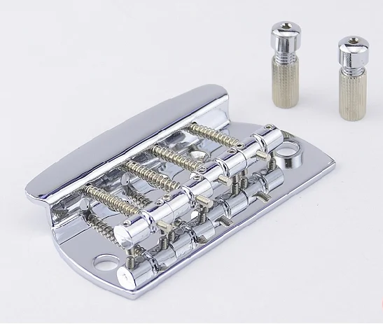 

Professional Genuine Bridge & Tailpiece(19mm) for 4 Strings Sterling Musicman Bass Guitars Accessories Chrome Color in Stock