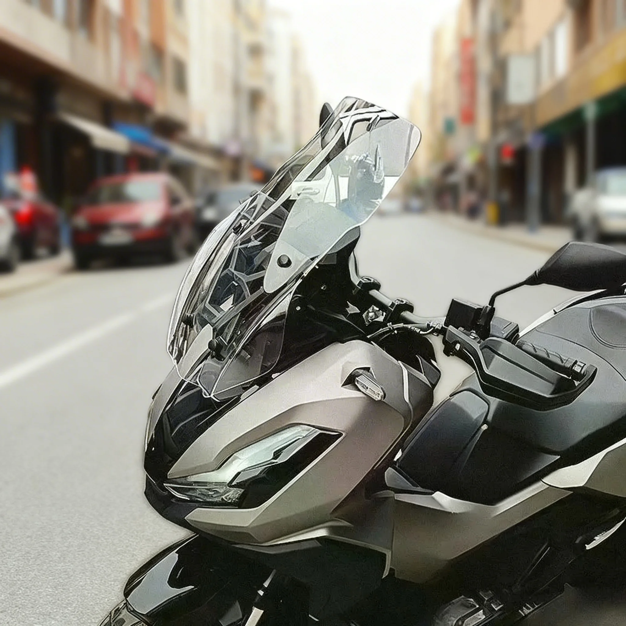 Фото Для мотоцикла Honda ADV350 (2022-2025): Модифицированный увеличенный ветровой дефлектор, защита от солнца для груди, аксессуары для ветрового стекла ADV350 №2