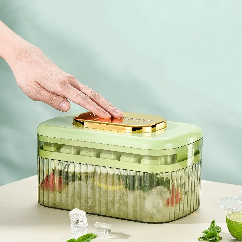 

Coffee Ball Type Box Gadget Beer Ice Ice Food Tray Kitchen Ice Bucket For Grade Maker Silicone Ice Quick-freeze Cube Press Mould