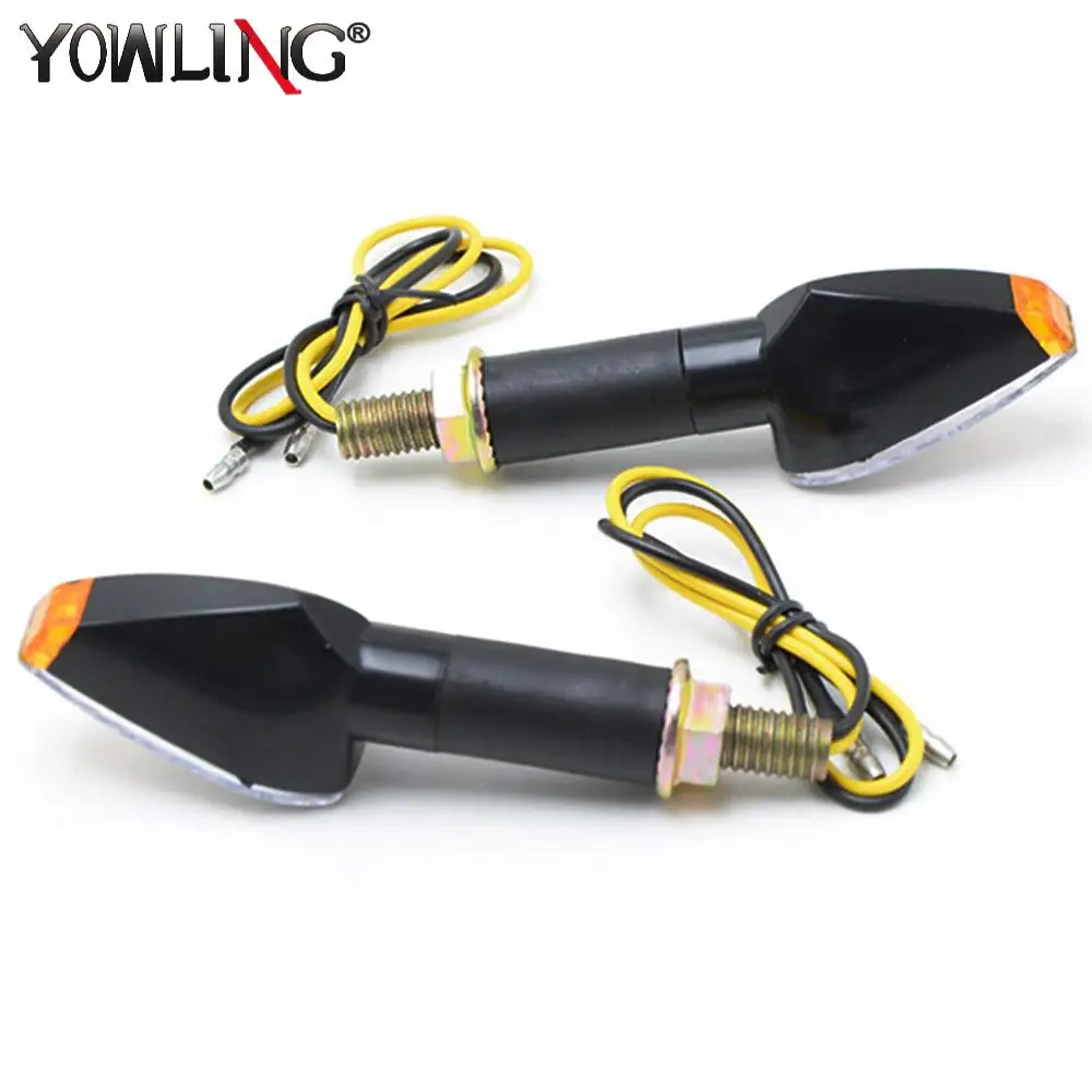 

Motorbike Turn Indicators Lamps Blinker Amber For Honda Big Sheep FJS400 FJS600 HORNET LED Motorcycle Turn Signal Lights