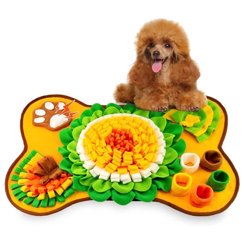 

Pet Snuffle Mat Dog Slow Feeders Feeding Mat Soft Sniffing Pad Treat Mat for Puppies Slow Feeding Dog Training