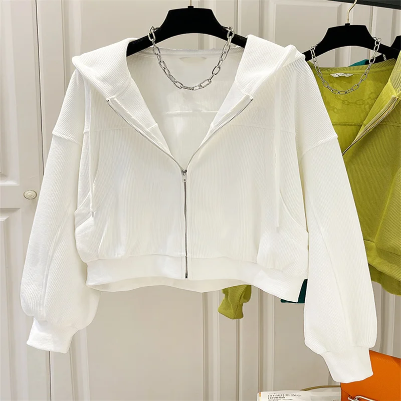 

Женский тонкий кардиган с капюшоном и длинным рукавом