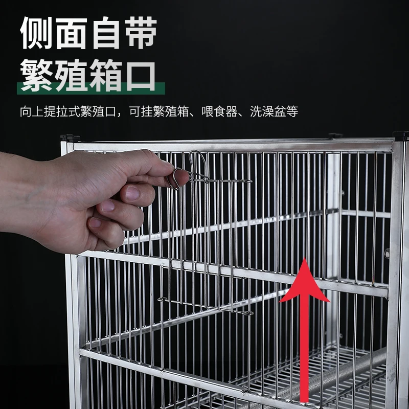 Большая роскошная вилла для разведения птиц из нержавеющей стали 304 Xuanfeng пион