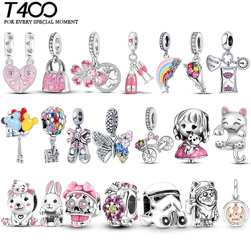 

Серебро 925 пробы, оригинальные подвески для браслета pandora, серебро 925 пробы