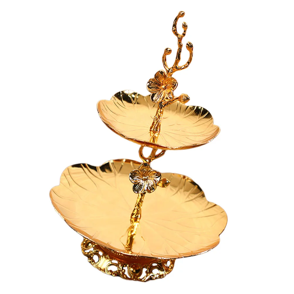 

Stand Cake Cupcake Tray Dessert Holder Serving Plate Fruit Tiered Trays Display Snack Party Metal Tower Storage Iron Table Gold