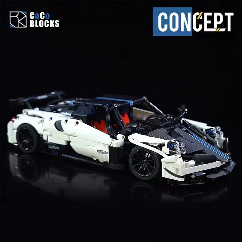 

1443PCS High Tech Pagani Zonda Sport Car Model Building Blocks Assemble Bricks Vehicle Toys Collection Gifts For Adult Boys