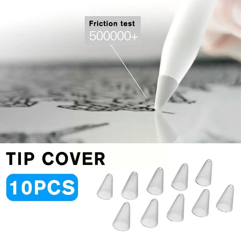 

Силиконовые сменные наконечники для карандаша, чехол подходит для Apple Pencil Nib IPad, нескользящий, бесшумный, износостойкий, второго поколения W7O3