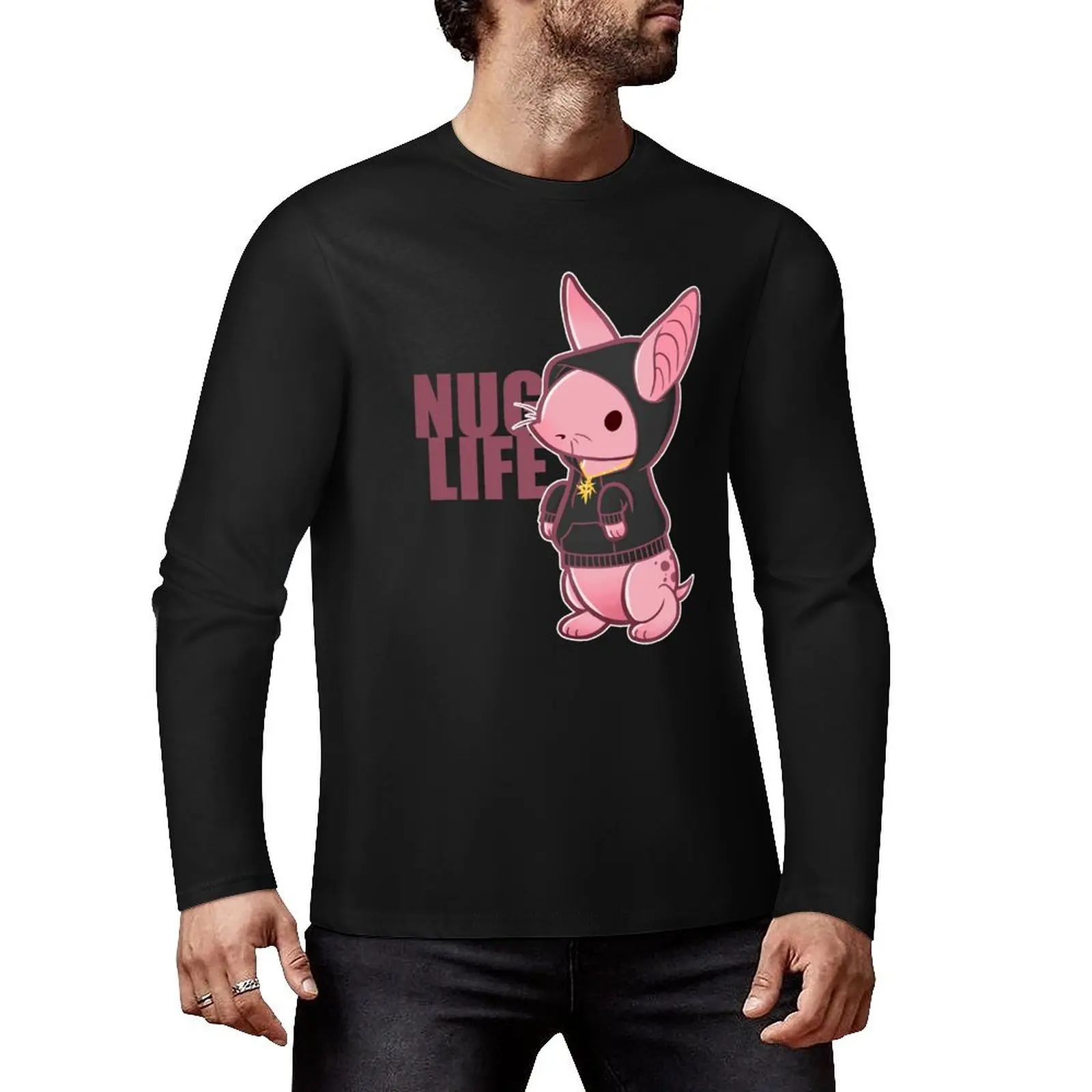 Длинная футболка Nug Life футболки на заказ белые для мальчиков мужские забавные