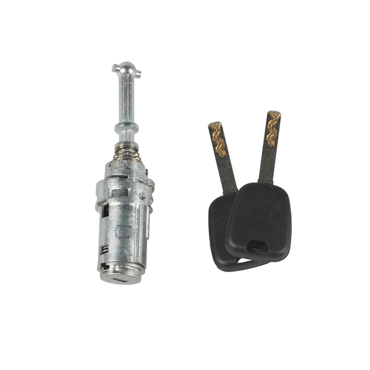 Автомобильный левый цилиндрический замок передней двери с комплектом ключей для