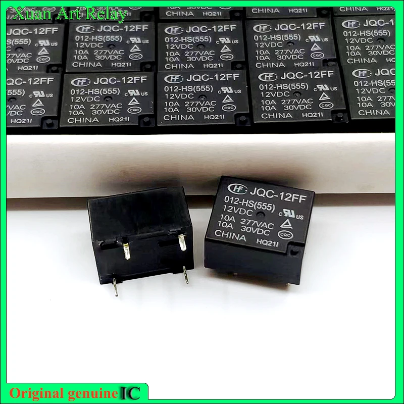 10 шт./лот 100% оригинальное реле: JQC-12FF 012-HS 12VDC 4 контакта 10A 834-1A-F-C